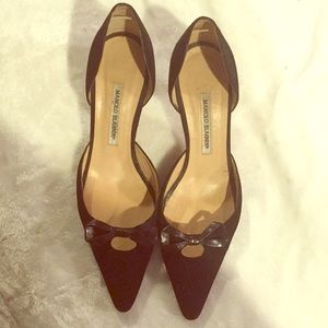 Manila Blahnik Pointed Pumps